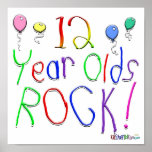 12 Year Olds Rock ! Posters