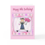 12th Birthday Pink Angel Greeting Cards