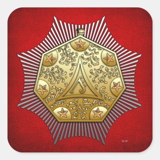 12th Degree: Master Architect Square Stickers