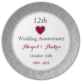12th Wedding Anniversary Gifts - T-Shirts, Art, Posters & Other Gift ...