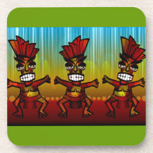 1312743176_Vector_Clipart Hawaiian Tiki men Beverage Coaster