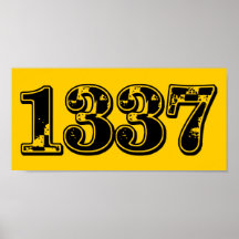 1337 $24.95 Graphic Art Wall Posters