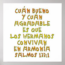 133:1 de Salmos Posters