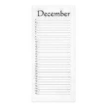 136:6 de psaume de décembre de calendrier perpétue double carte personnalisée