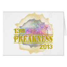 138th Preakness 2013 Horse Racing T-Shirt Greeting Cards