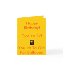 13 B-Day Card