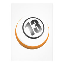 13 Ball Custom Invitation