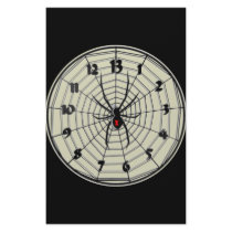 13 Hour Black Widow Clock in Frame Stationery