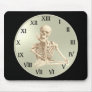 13 Hour Skeleton Clock Mousepads