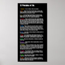 13 Principles of Life Posters