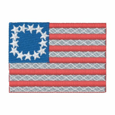 13 Star 1777 Flag Embroidered Hoody by ZazzleEmbroidery