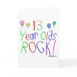 13 Year Olds Rock! Greeting Card