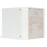 13th Amendment of the United States Constitution Vinyl Binder