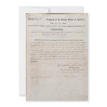 13th Amendment of the United States Constitution Custom Invite