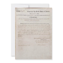 13th Amendment of the United States Constitution Custom Invite