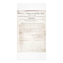 13th Amendment of the United States Constitution Personalized Photo Card