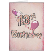 13th Birthday Card