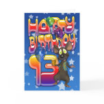 13th Birthday Card, Happy Birthday
