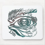 13th Birthday Gifts Warrior Skull Mousepad