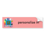 13th Birthday Gifts with Assorted Balloons Design Bumper Sticker