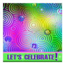 13th Birthday Invite