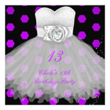 13th Birthday Party Girls 13 Teen Announcement