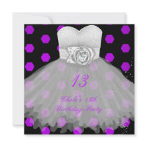 13th Birthday Party Girls 13 Teen Announcement