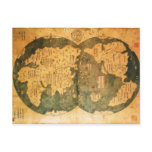 1418 Chinese World Map by Gavin Menzies Postcard