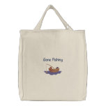 143561 Recolor, Gone Fishing embroidered bags