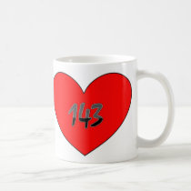 143 Heart I Love You mugs