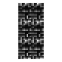 146 BLACK GREY SHINY SQUARES MODERN STEEL NIGHT PA CUSTOMIZED RACK CARD