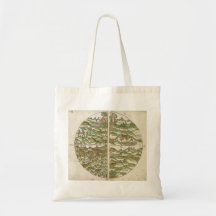 1475 Oldest Known Woodcut World Map Bags
