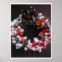 $14.95 Halloween Welcome ~ Print Modern