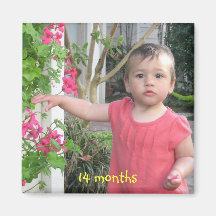14 months, 14 months fridge magnet