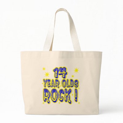 14 Year Olds Rock! (Blue) Tote Bag by TShirtDotCom