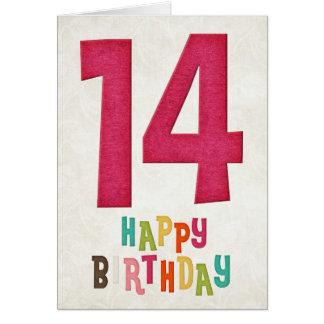Happy 14th Birthday Cards, Photocards, Invitations &amp; More