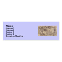 1507 Martin Waldseemuller World Map Business Card Templates