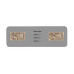 1507 Martin Waldseemuller World Map Return Address Label