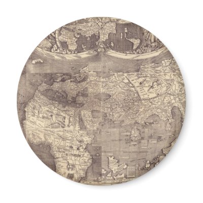 1507 Martin Waldseemuller World Map by ZephyrusBooks