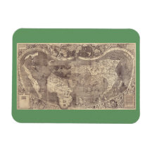 1507 Martin Waldseemuller World Map Magnet