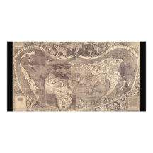 1507 Martin Waldseemuller World Map Photo Card Template