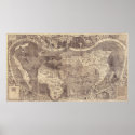 1507 Martin Waldseemuller World Map posters