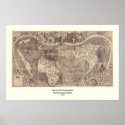 1507 Martin Waldseemuller World Map posters