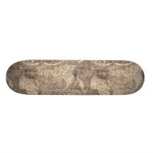1507 Martin Waldseemuller World Map Skate Decks