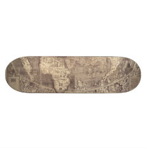 1507 Martin Waldseemuller World Map Skateboard