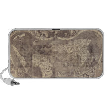 1507 Martin Waldseemuller World Map Travel Speakers