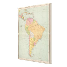 15152 South America political Canvas Print