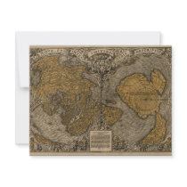 1531 Oronce Fine Antique World Map
