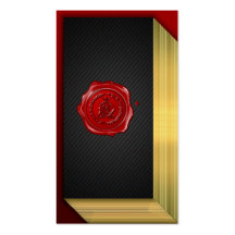 [154] AD & DA Monogram [Wax Seal] Business Cards
