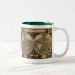 1595 cartes vintages du monde par Jodocus Hondius Mug À Café
